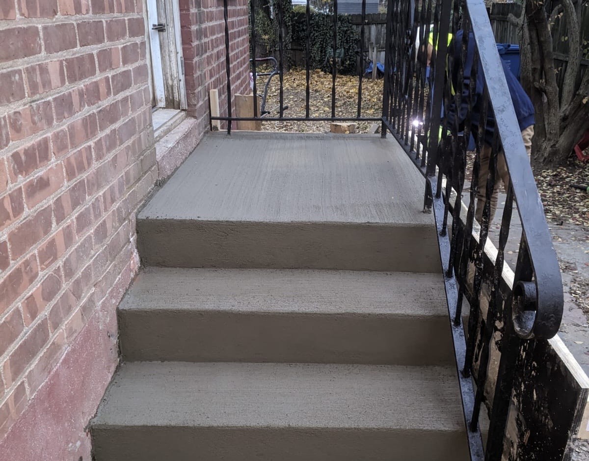 Concrete stairs and basement foundation in Cheshire, CT